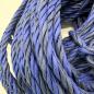 Preview: finnischer Papierzwirn 0,32/4 - ca. 25 Meter - royalblau/blaugrau