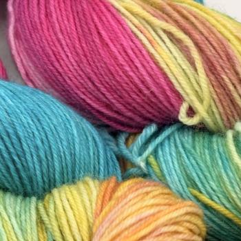 Sockenwolle 4-fach 100g - Gartenparty