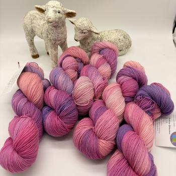 Sockenwolle 4-fach 100g - Pink Lady