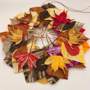 Preview: Herbstkranz aus Papier