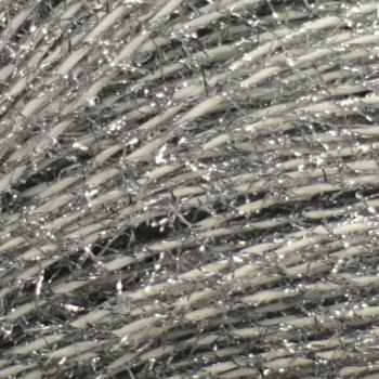 weiß-gold Fluffy Glitter