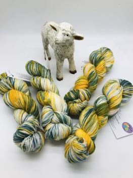 Preview: Sockenwolle Merino hightwist handgefärbt