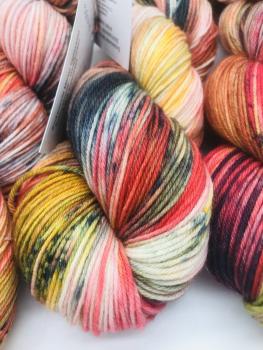 Sockenwolle Merino hightwist handgefärbt