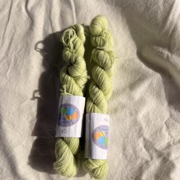 Sockenwolle handgefärbt