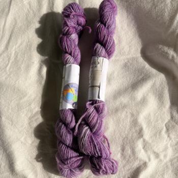 Sockenwolle handgefärbt