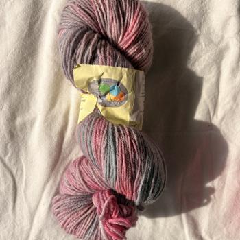 Sockenwolle handgefärbt