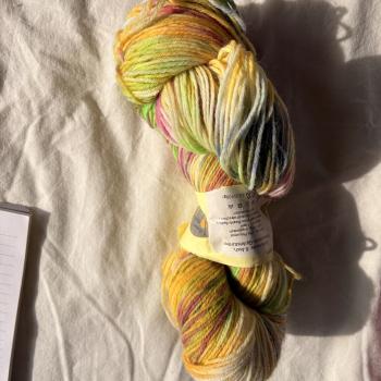 Sockenwolle handgefärbt