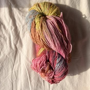 Sockenwolle handgefärbt