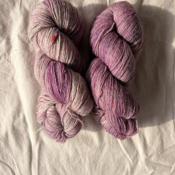 Sockenwolle handgefärbt