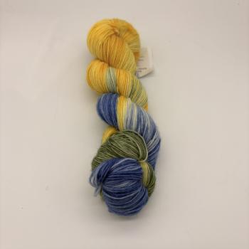 Sockenwolle handgefärbt