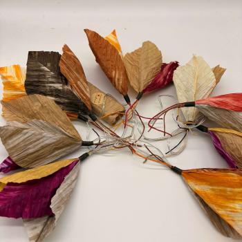 Lichterkette Herbstlaub