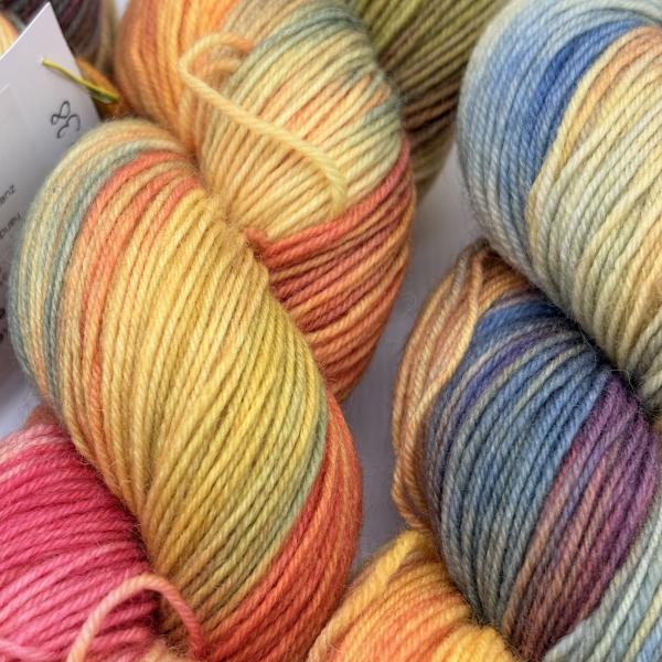 Sockenwolle 4-fach 100g - Blumenbeet