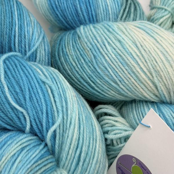 Sockenwolle 4-fach 100g - Blaue Lagune