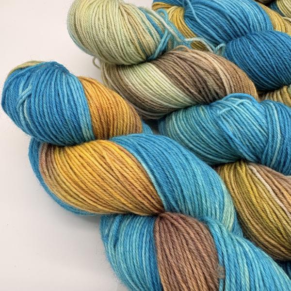 Sockenwolle 4-fach 100g - Sommertraum am Meer