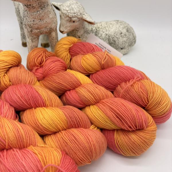 Sockenwolle 4-fach 100g - Tequila Sunrise