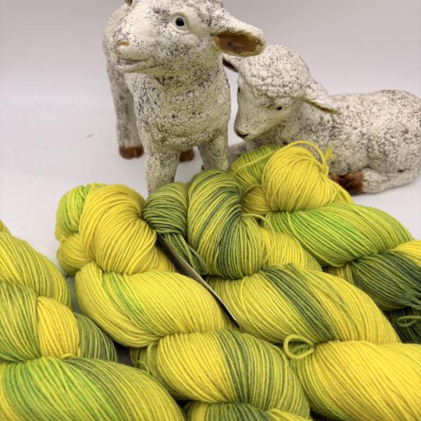 Sockenwolle 4-fach 100g - Lime Pop