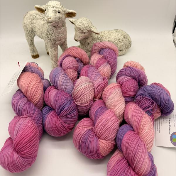Sockenwolle 4-fach 100g - Pink Lady