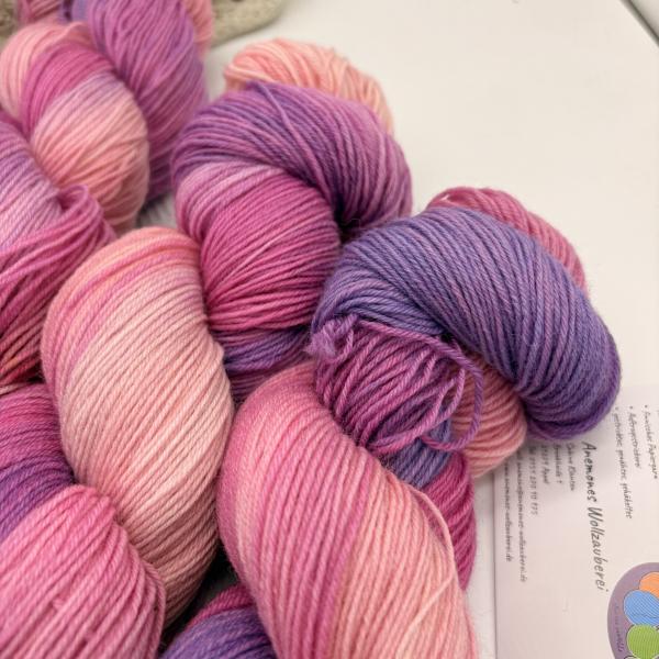 Sockenwolle 4-fach 100g - Pink Lady