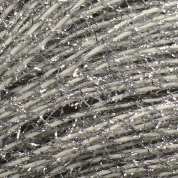 weiß-gold Fluffy Glitter