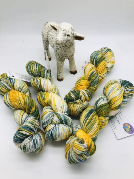 Sockenwolle Merino hightwist handgefärbt