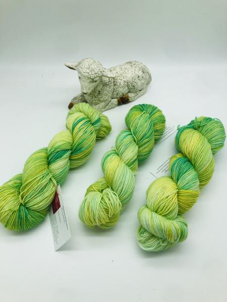 Sockenwolle handgefärbt