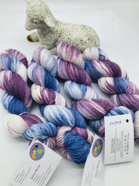 Aktiv Bamboo Superfine 400 - 100g - hellgrün-lila-braun