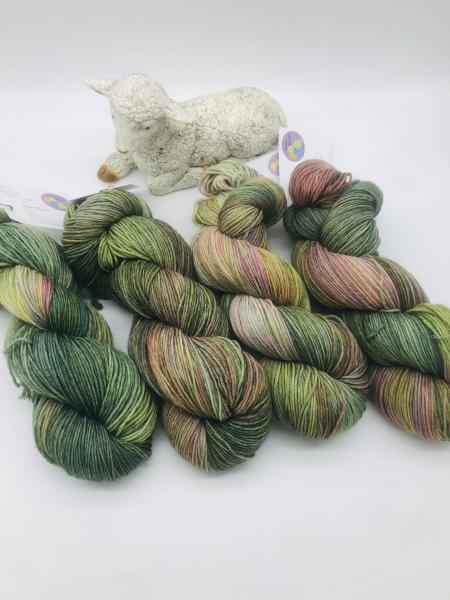 Sockenwolle Merino hightwist handgefärbt