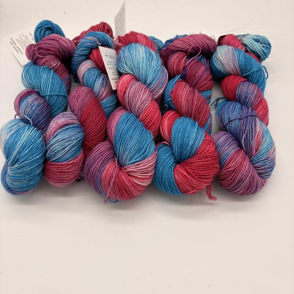 Sockenwolle handgefärbt