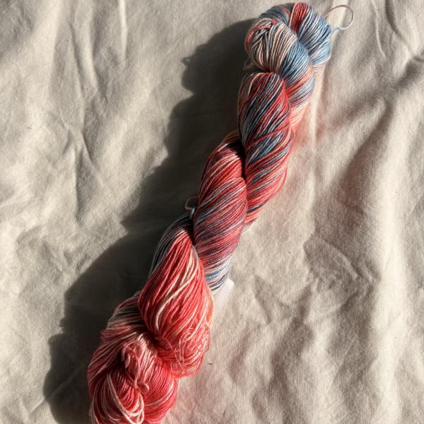 Sockenwolle handgefärbt