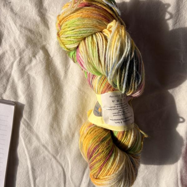 Sockenwolle handgefärbt