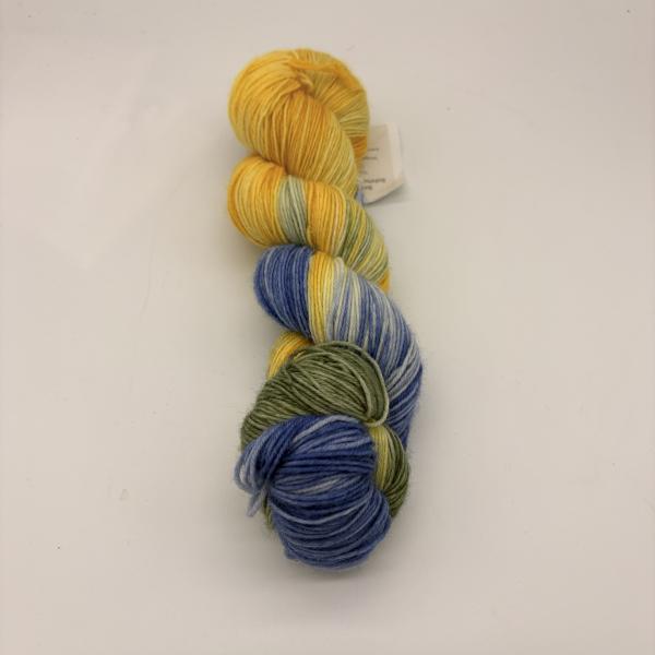 Sockenwolle handgefärbt