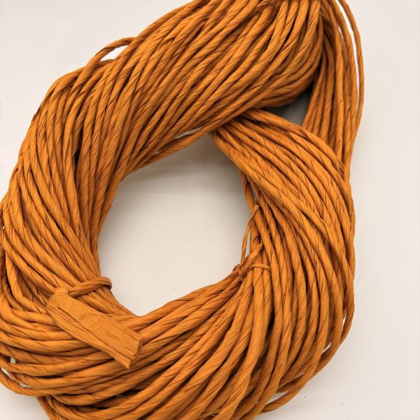 Papiergarn dick orange